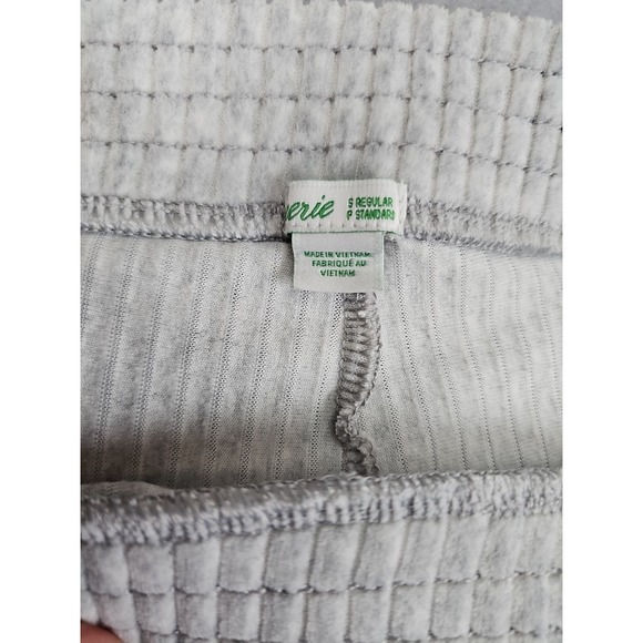 Aerie Pants Women's Small 26x31 Grey Ribbed High Rise Flare Bell Bottom - Picture 4 of 8